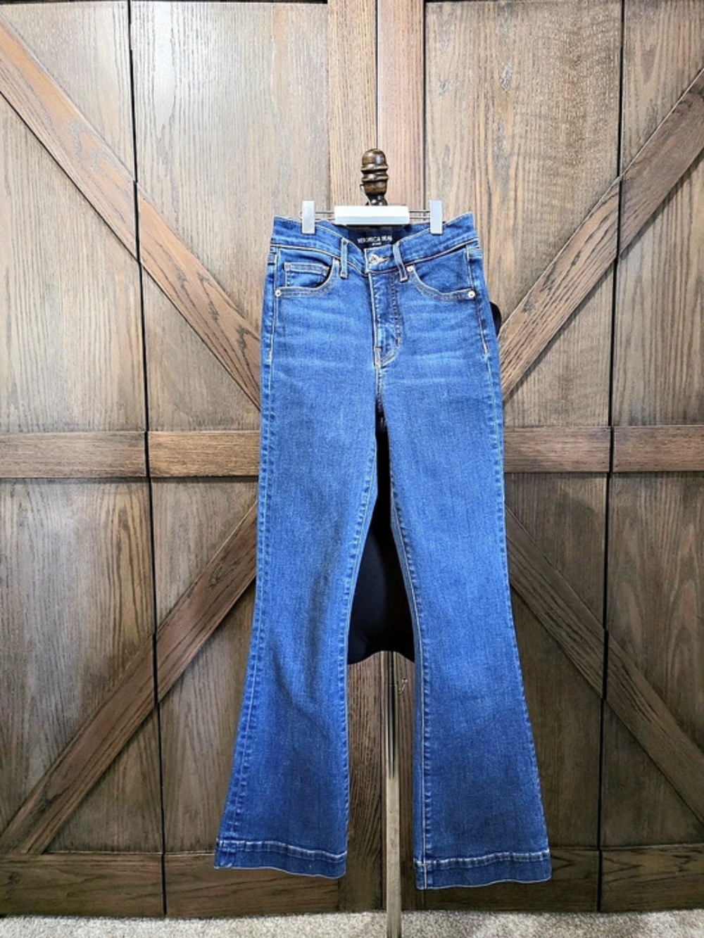 Veronica Beard Carson Ankle Flare High Rise Jeans